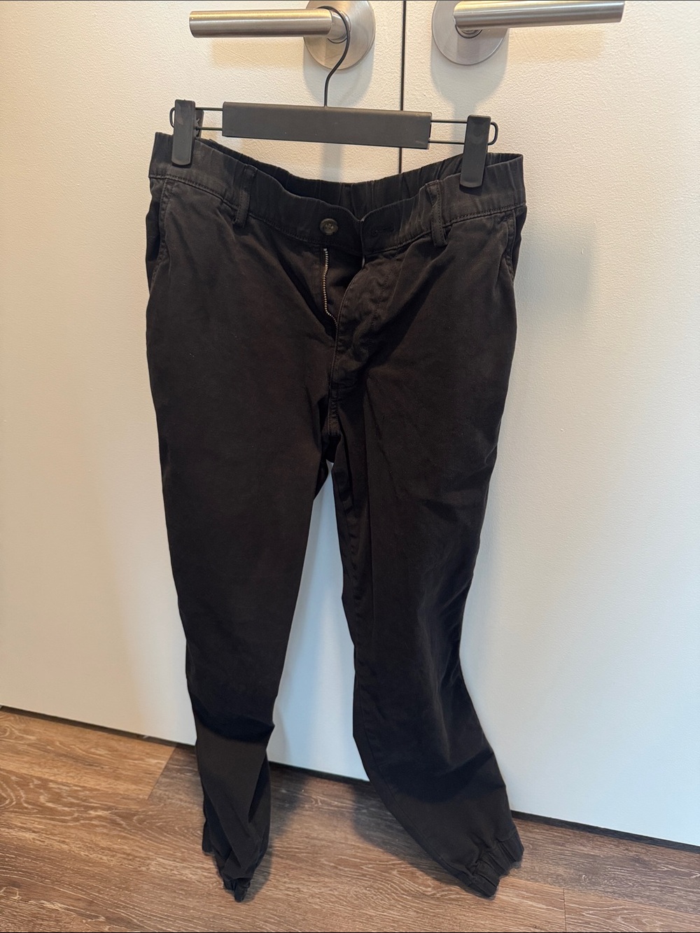 Men's Black Stretch Chino Pants